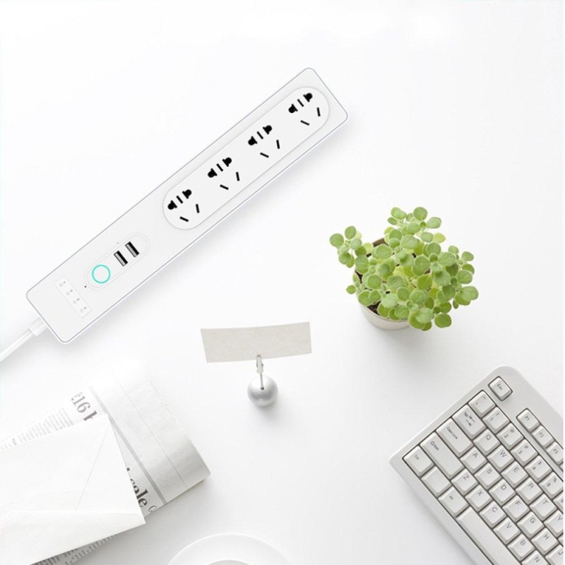USTORE Wifi Smart APP Remote Separate Control Socket AU Voice Control Timing Switch white - intl