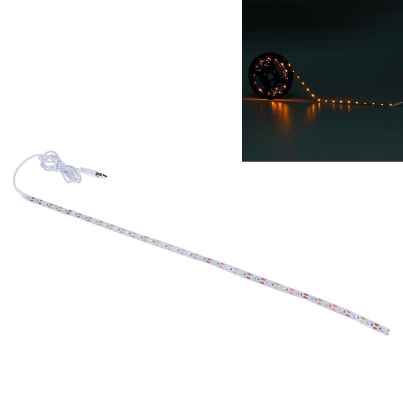 Bảng giá Mua Vanker-New Creative Practical Flexible 3528SMD USB 5V LED Room Shop
Laptop TV Backlighting Strip Light Lamp Yellow (0.5m) - intl