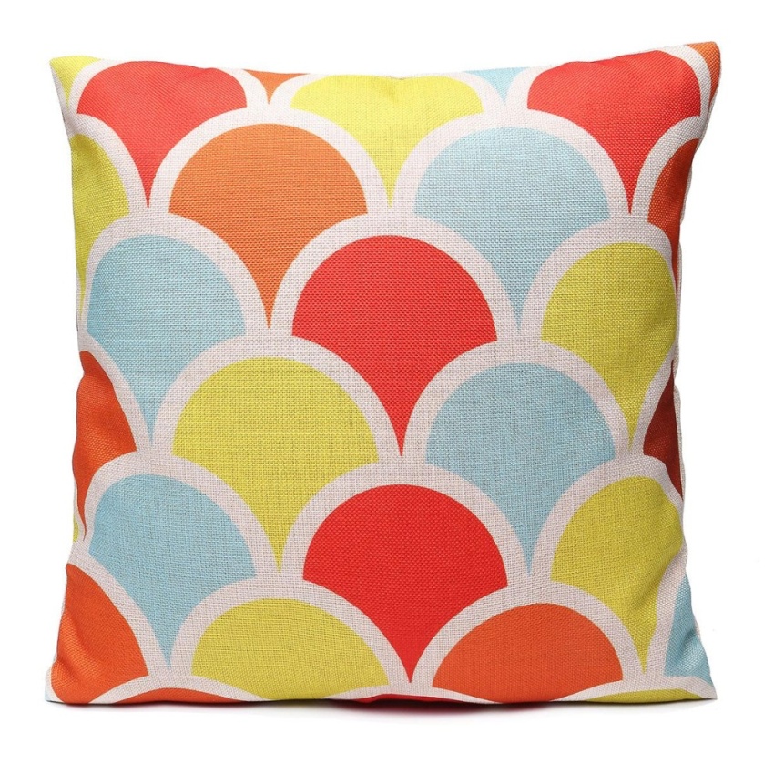 Hình ảnh Vintage Case Sofa Waist Throw Bed Cotton Linen Home Decor Cushion Cover Pillow #12 - intl