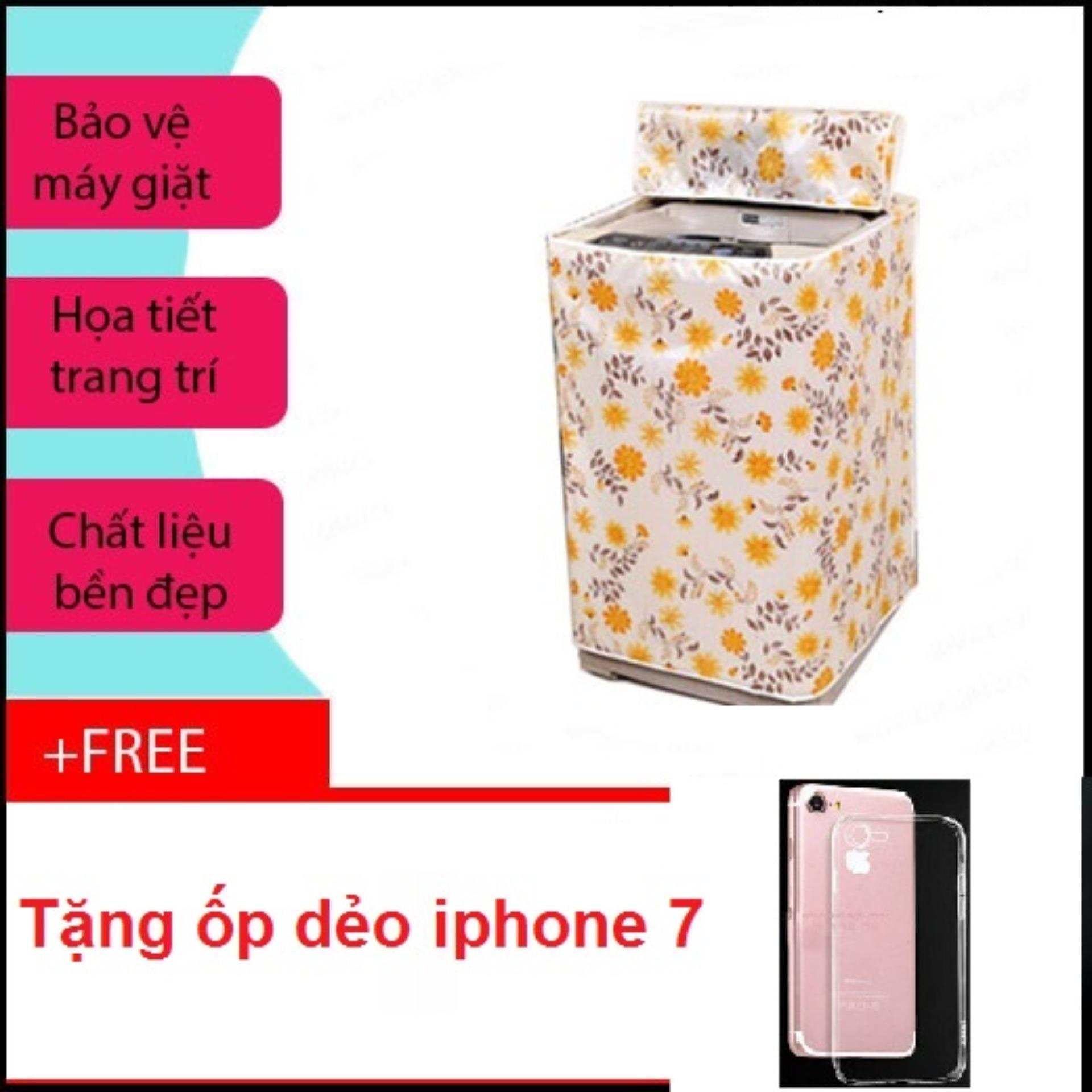 Vỏ bọc máy giặt cửa đứng cỡ lớn + Free ốp lưng iphone 7