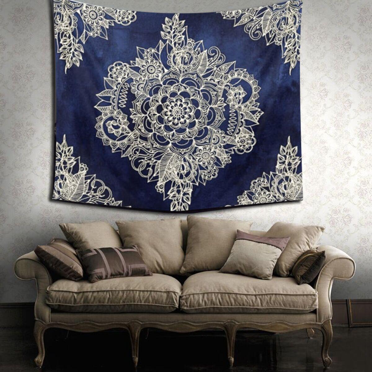 WALL DECOR HIPPIE TAPESTRIES BOHEMIAN MANDALA TAPESTRY WALL HANGING INDIAN THROW