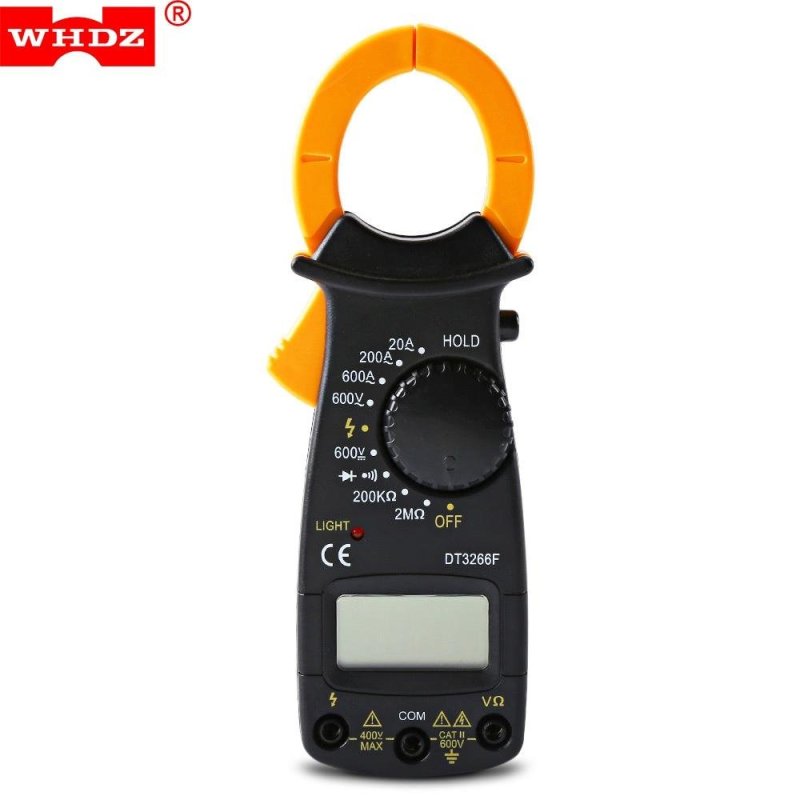WHDZ DT3266F Digital Current Clamp Ammeter Voltmeter (Black) - intl