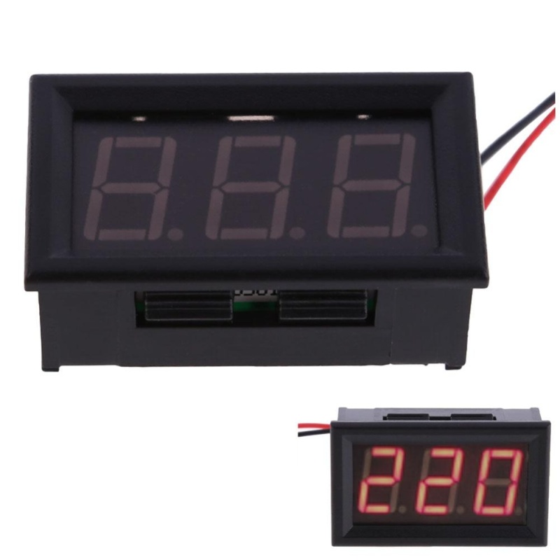 Bảng giá Mua YB27A LED AC 30-500V Digital Voltmeter Home Use Voltage Display w/ 2 Wires(Red) - intl