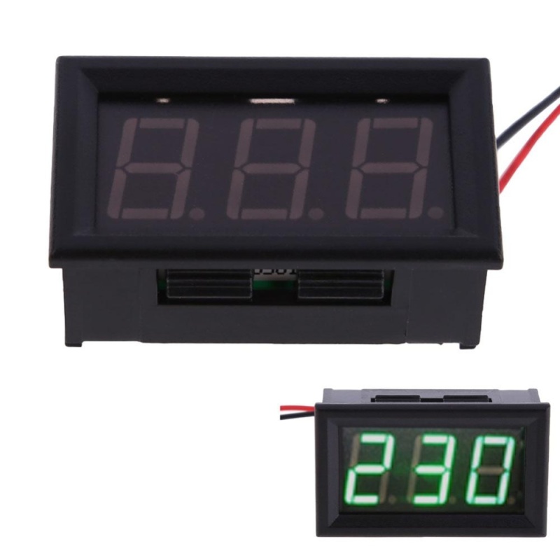 Bảng giá Mua YB27A LED AC 30-500V Digital Voltmeter Home Use Voltage Display w/
2 Wires(Green) - intl