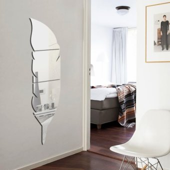 Yika New Removable Home Mirror Wall Stickers Decal Art Vinyl Room Decor DIY - intl  