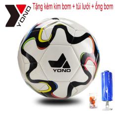 Quả Bóng Đá 3 Lớp YONO số 5 Banh Đá Da Cao Cấp Size 5 Qua Bong da Trai banh Tiêu chuẩn thi đấu Tặng kèm kim bơm túi lưới ống bơm