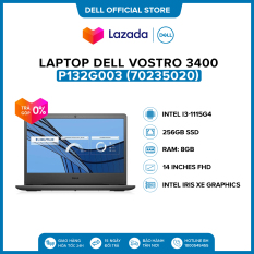 [VOUCHER 500K] Laptop Dell Vostro 3400 14 inches FHD (Intel / i3-1115G4 / 8GB / 256GB SSD / McAfeeMDS / Win 10 Home SL) l Black l P132G003 (70235020) l HÀNG CHÍNH HÃNG