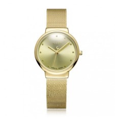 Đồng Hồ Nữ JA-426LA JU1052 Julius Hàn Quốc Dây Thép (Vàng)