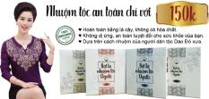 Bột lá nhuộm tóc Ogatic – MÀU ĐEN – 100% từ thảo dược thiên nhiên, không hóa chất