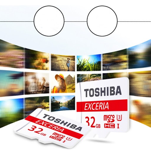 Thẻ nhớ MicroSDHC Toshiba Exceria M302 32GB U3 4K 90MB/s (Đỏ) - Nhat Tin Authorised Store