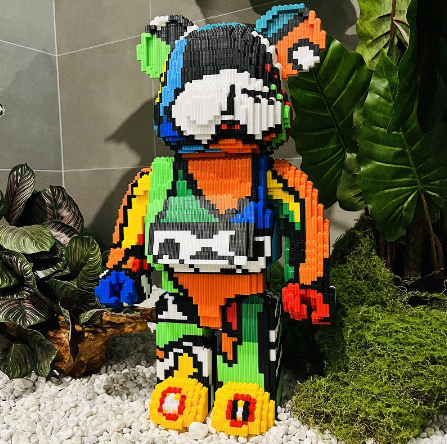 [HCM] 55cm Lego Bearbrick Chú Gấu Phối Nhiều Màu Có Ngăn Tặng Búa / Đồ Chơi Xếp Hình Chú Gấu Độc Đáo / Làm Quà Tặng