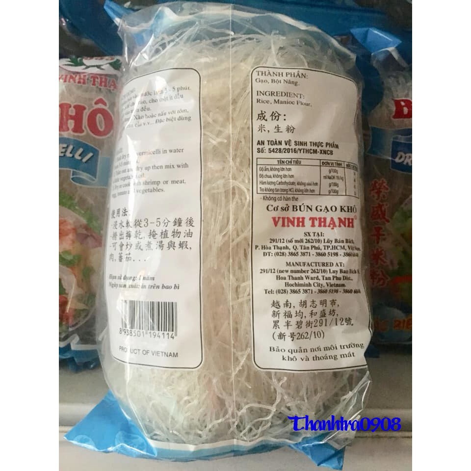 [HCM]Bún khô Vinh Thanh-250Gr-Hàng sẵn