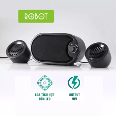 Loa vi tính ROBOT RS170 Âm thanh trung thực sống động Công suất Loa 9W – Hàng chính hãng