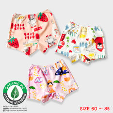 Set 3 quần chip đùi cho bé gái U6004 – Unifriend Hàn Quốc, Cotton Organic