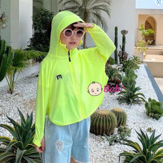 Áo khoác chống nắng chống tia UV cho bé siêu mỏng phong cách Hàn Quốc, áo chống nắng trẻ em size 17-30kg