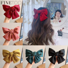 Nơ kẹp tóc dành cho nữ nơ 2 lớp xin xắn ngọt ngào phong cách Hàn Quốc FINE TOO