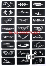[HCM]Khuôn vẽ hình xăm tattoo hình xăm giả hình xăm henna (1 tờ A4 có nhiều mẫu)