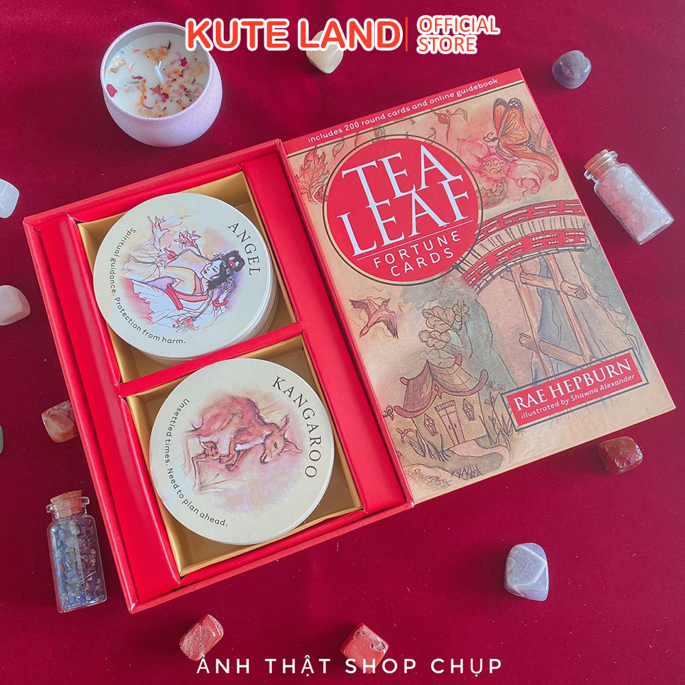 [Size Gốc] Bài Trà Tea Leaf Hand 200 Lá Hộp Cứng Cao Cấp Giấy Dày Cán Màng + Link Hướng...