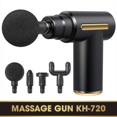 Máy massage cầm tay, máy mát xa toàn thân cao cấp 4 đầu và 6 chế độ rung, giảm đau nhức mỏi cơ thể, động cơ mạnh mẽ – Súng mát xa cầm tay, súng massage cầm tay toàn thân, máy massage cổ vai gáy, máy đấm lưng ANEW