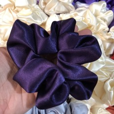 Cột (buộc) tóc scrunchies vải bóng thời trang