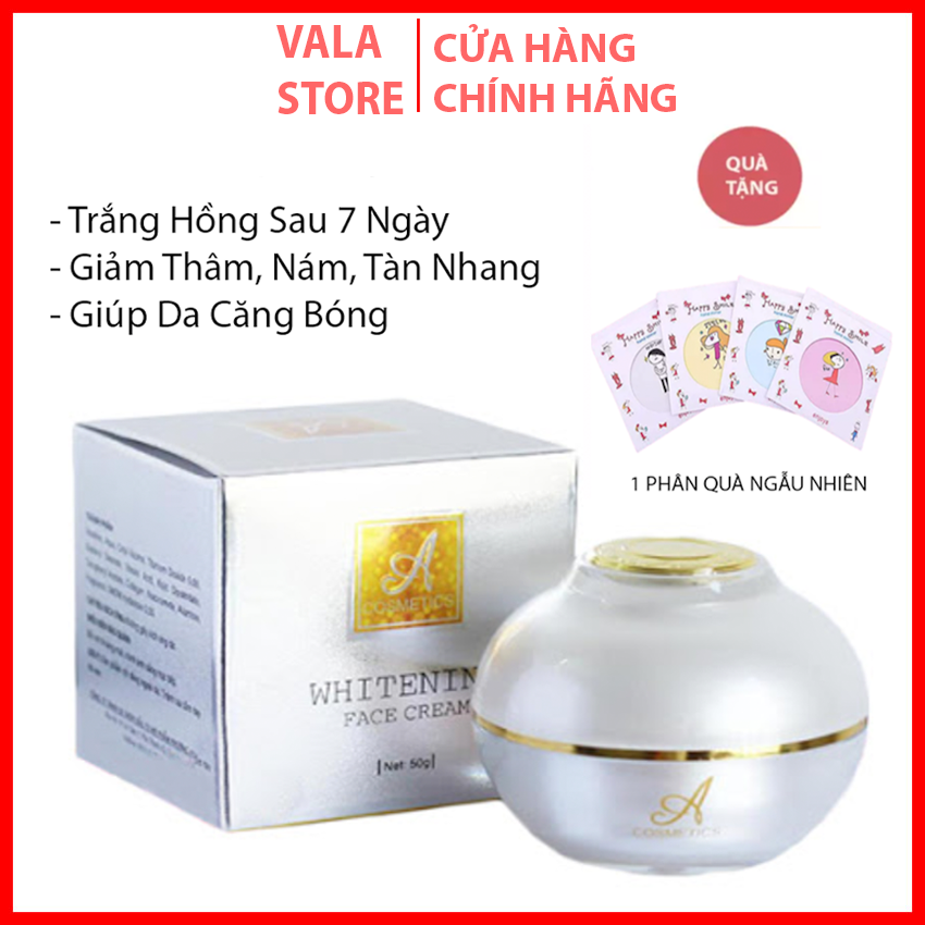 Kem Face Pháp Chính Hãng Mẫu Mới 2020, Kem Dưỡng Trắng Da, Giảm Thâm,Nám, Mụn, Tàn Nhang,Giúp Da Đều Màu, Căng Bóng- 50Gr- Vala Store