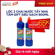 Lốc 2 chai Nước Tẩy Nhà Tắm Gift Siêu Sạch 900ml