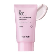 Kem chống nắng The Saem eco earth oower pink sun cream SPF50+ PA++++ 50ml chính hãng The Seam Hàn Quốc