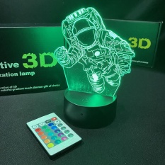 MUA NGAYĐèn led 3D USB PHI HÀNH GIA 03 ĐÈN NGỦ ĐÈN TRANG TRÍ 16 MÀU CÓ ĐIỂU KHIỂN CHUYỂN CHẾ ĐỘ MÀUHàng cao cấo