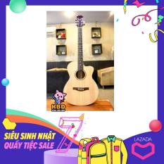 Đàn Guitar Acoustic KBD -10 ( màu gỗ tự nhiên ) tặng kèm 2 pick gãy + giáo trình online hướng dẫn cho người mới tập chơi.