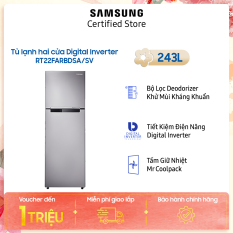 [VOUCHER upto 1 triệu] Tủ lạnh Samsung hai cửa Digital Inverter 243L (RT22FARBDSA)