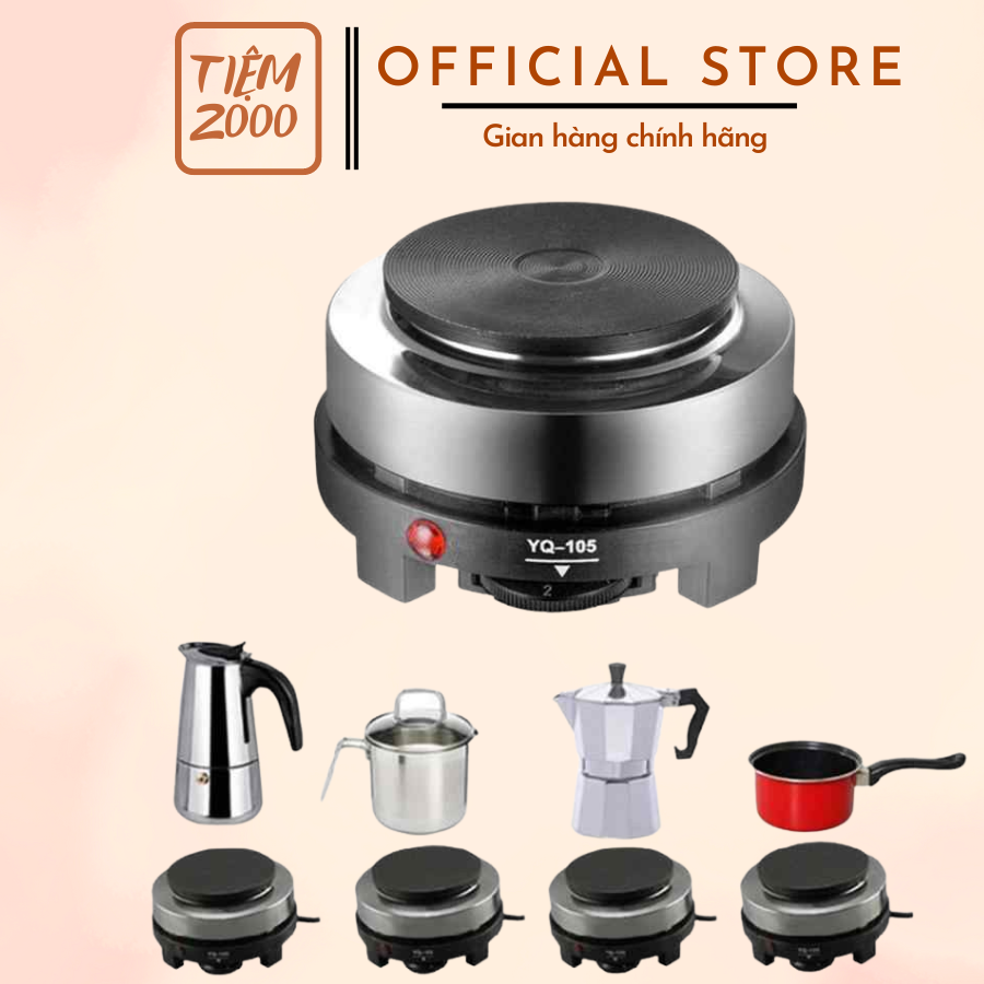 Bếp điện mini công suất 500w chuyên dùng pha trà, pha cà phê hâm nóng đồ uống siêu tốc không...