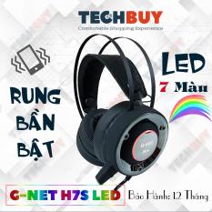 Tai nghe Gaming G-Net H7S Rung Led I BH 12 Tháng I Tai nghe game thủ Head phone GNET H7S RGB LED