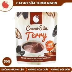 Bột Cacao sữa Terry thơm ngon và tiện lợi Light Cacao , đặc biệt không pha trộn hương liệu , gói 50g