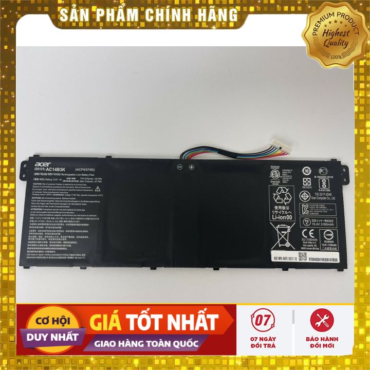Pin Laptop Acer Chromebook CB5-311 AC14B8K AC14B3K AC14B18J - PIN ZIN BẢO HÀNH 6 THÁNG LỖI ĐỔI MỚI