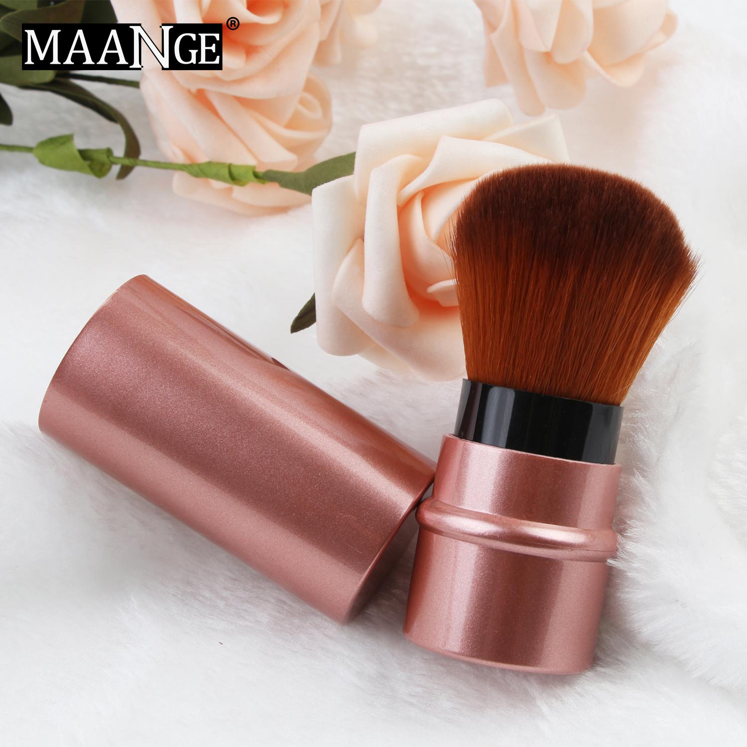 Cọ Trang Điểm MAANGE Mềm Mại, Đánh Phấn Nền, Màu Đen