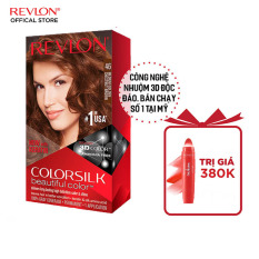 [Tặng son tint Revlon Kiss Cushion khi mua mỗi hộp] Nhuộm tóc thời trang thương hiệu số 1 tại Mỹ Revlon Colorsilk 3D Keratin cho tóc bóng mượt và óng ánh 120ml
