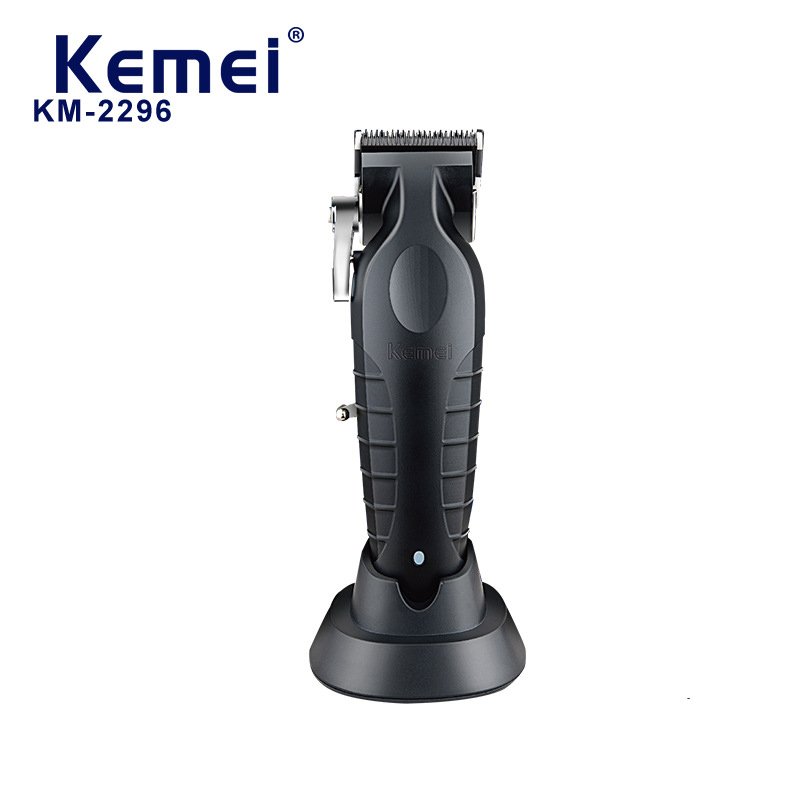 Tông đơ cắt tóc Kemei-2296 kiểu dáng bắt mắt lưỡi sắc bén tay cầm chống trượt công tắc tiện lợi