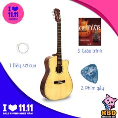 [TẶNG KÈM KHÓA HỌC] Đàn Guitar Acoustic S75 có ty chỉnh cần tặng kèm