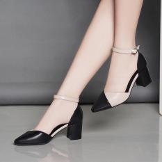 Giày cao gót 7cm pha màu dễ thương