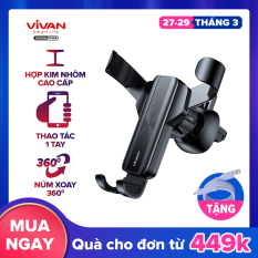 Giá Đỡ Điện Thoại Xe Hơi Ô Tô VIVAN CHS09 Phù Hợp Điện Thoại 4.0-6.5 inch Xoay 360 Độ Chắc Chắn Chống Rung Lắc – BẢO HÀNH CHÍNH HÃNG 1 ĐỔI 1