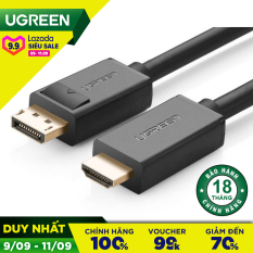 Dây cáp DisplayPort 1.2 sang HDMI hỗ trợ Full HD lên đến 1080P, dài 1-5M UGREEN DP101 – Hãng phân phối chính thức