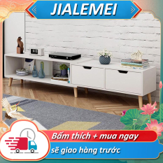 Kệ tủ tivi phòng khách kệ gỗ cỡ nhỏ vừa hiện đại đơn giản trẻ trung Bắc Âu nội thất có thể chỉnh độ dài 130-180cm
