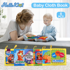 Hello Kimi Combo 6 sách vải cho các bé sơ sinh từ 0m+ – Loại mới học tập vui chơi