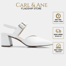 Carl & Ane – Giày cao gót bít mũi kiểu dáng Hàn Quốc màu trắng _ CL018