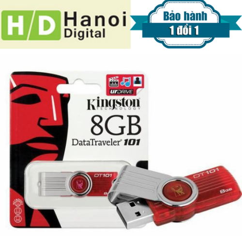 USB KINGSTON DT101 8GB đủ dung lượng bảo hành 1 đổi 1