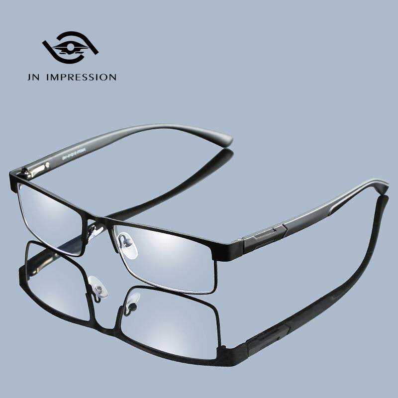 JN IMPRESSION Kính phi cầu hợp kim titan cao cấp dành cho nam với thấu kính phủ lớp chống ánh...