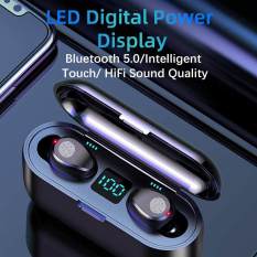 Tai nghe Không Dây Bluetooth V5.0 F9 TWS Chống Nước Tai Nghe Nhét Tai Màn Hình Hiển Thị LED Với Micro Với 2000 MAh Công Suất