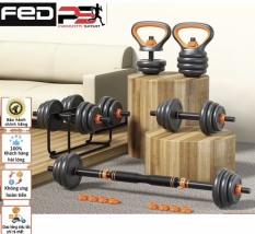 Bộ Tạ Tay FED 40kg-130240 điều chỉnh 6 in1 đa năng tập gym tập thon tay,tăng cơ giảm mỡ.