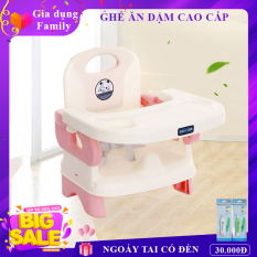 Ghế ăn dặm cho bé thiết kế an toàn, nhỏ gọn, hiện đại, đa năng. Mặt bàn có các hốc riêng biệt, chắc chắn an toàn cho trẻ.