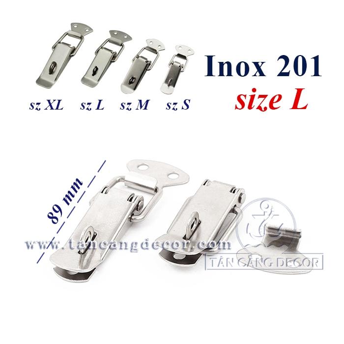 Khóa gài Inox (nhiều kích thước S-M-L-XL)